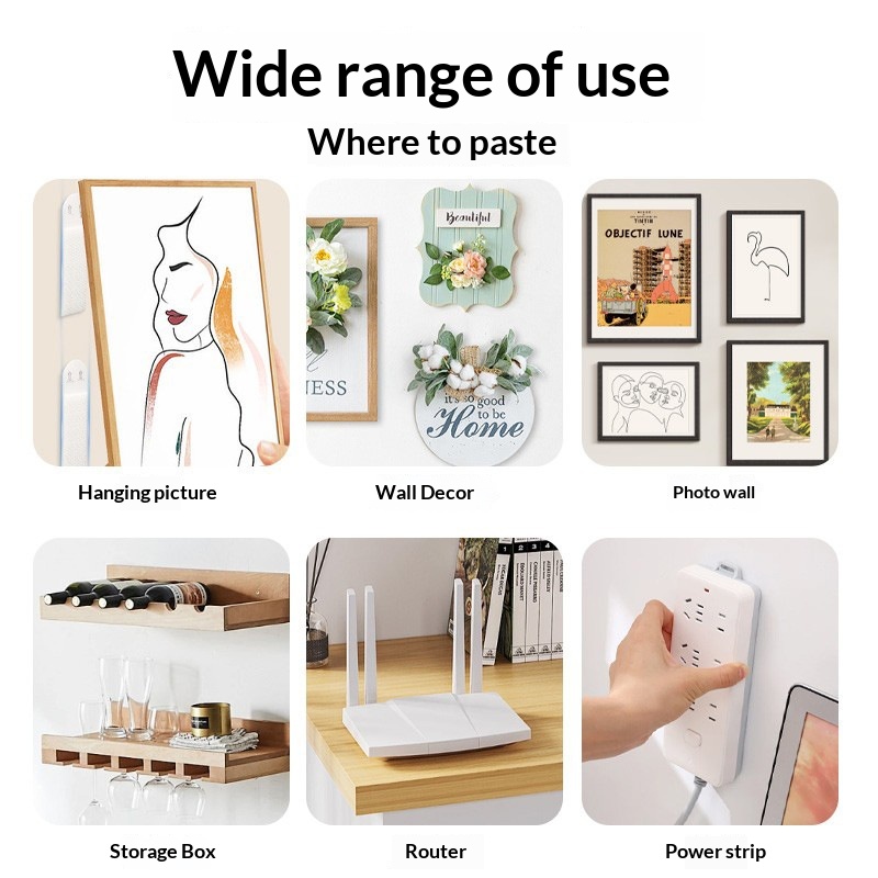 Picture Hanging Strip - Ganci Adesivi Senza Foratura per Appendere