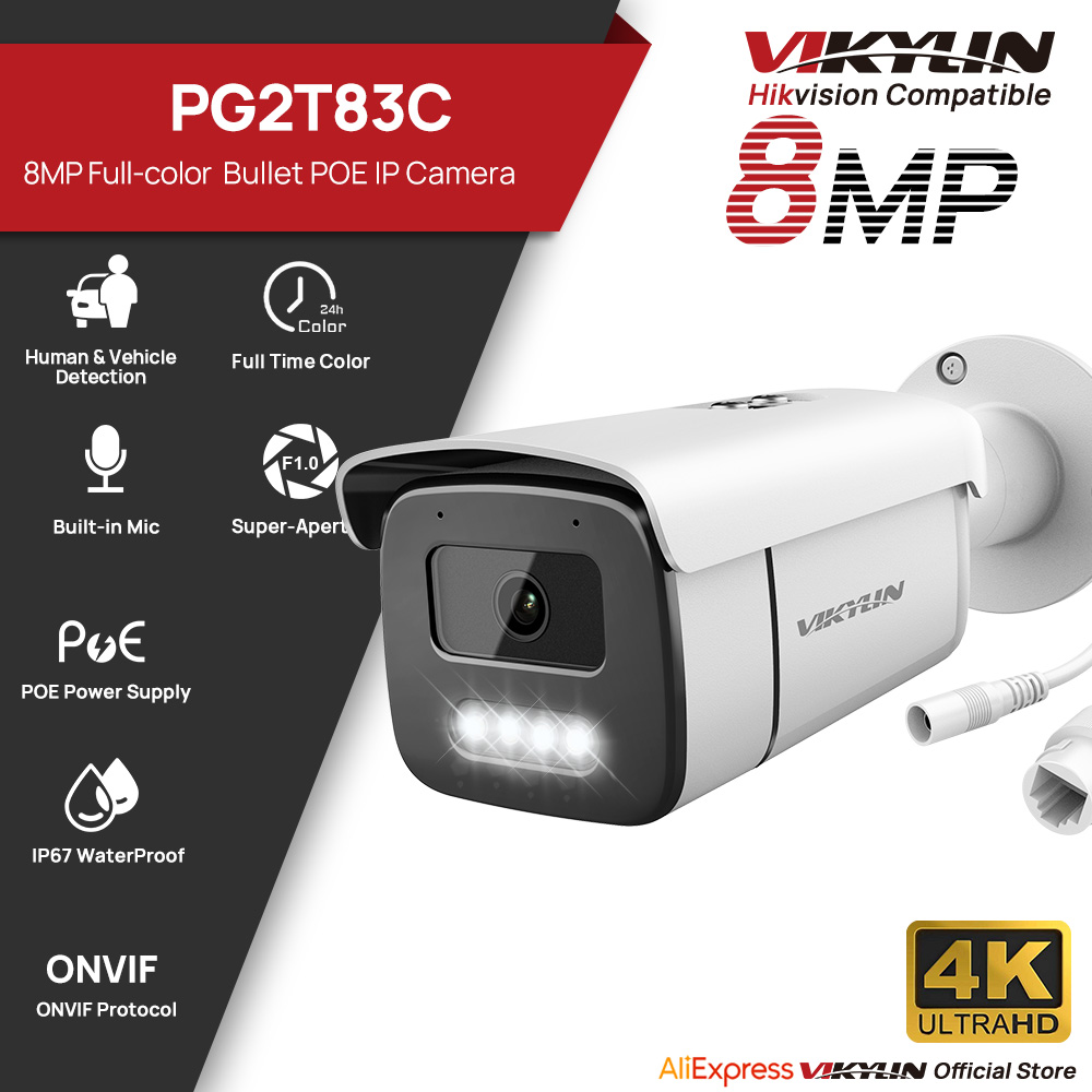 Home Improvement Videos - Telecamera di Sicurezza IP Vikylin 8MP