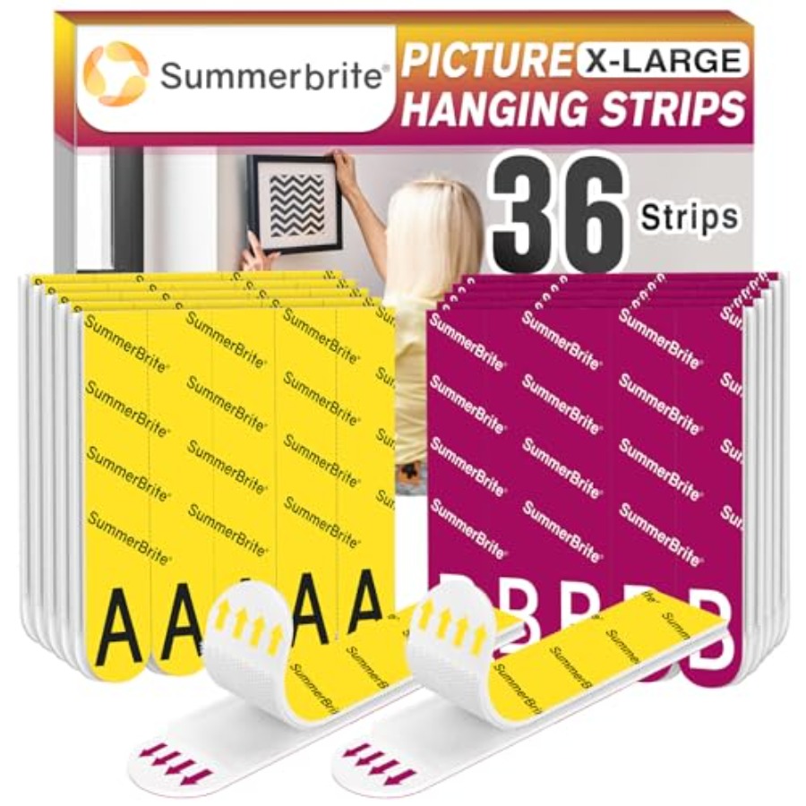 Picture Hanging Strip - Strisce Adesive per Appendere Quadri XL,