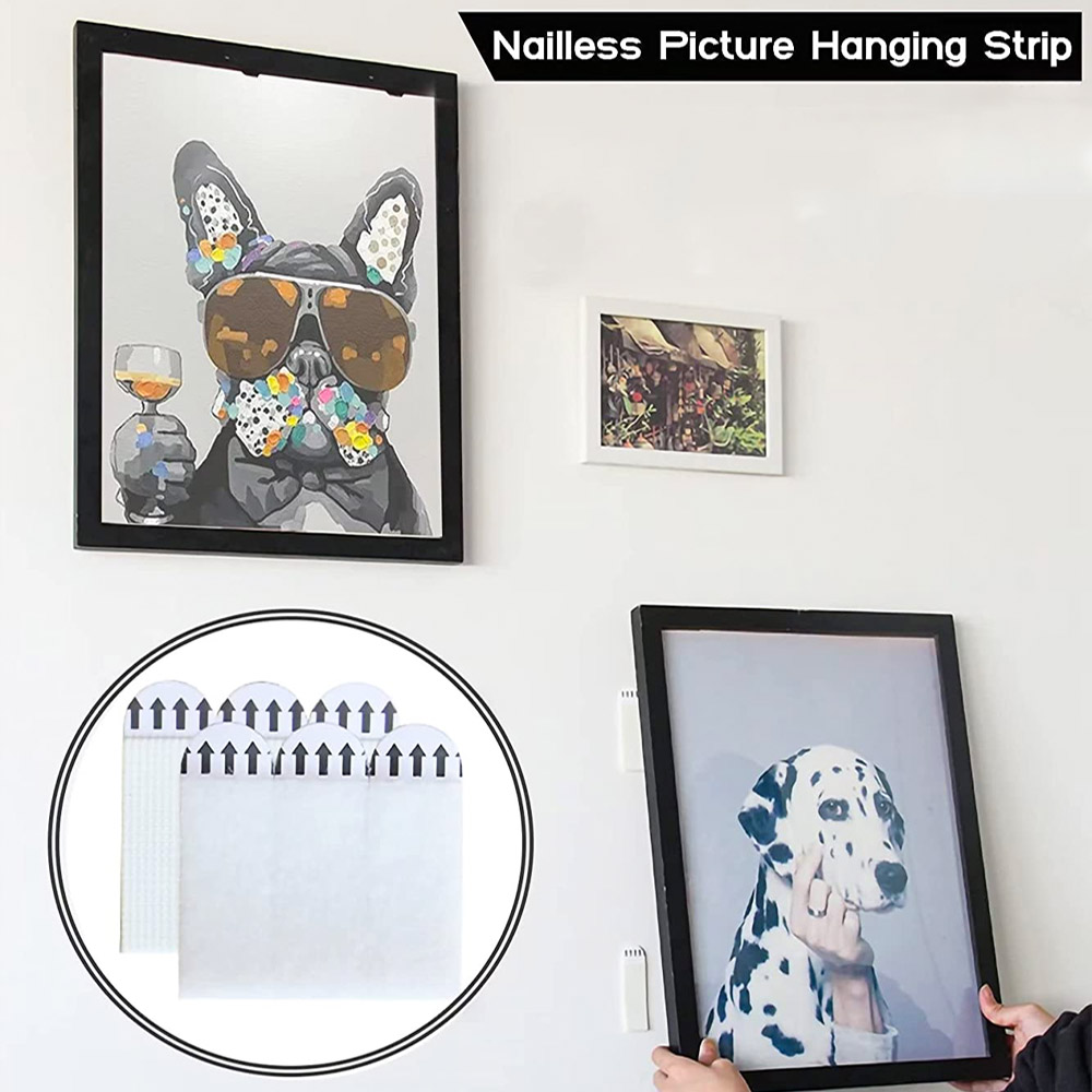 10 strisce autoadesive biadesi - Picture Hanging Strip recensione e prezzo